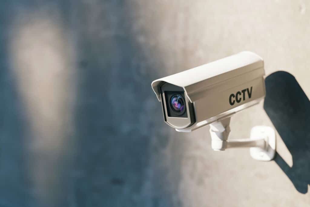 cctv camera mounted on wall for security 2026 03 08 23 01 28 utc