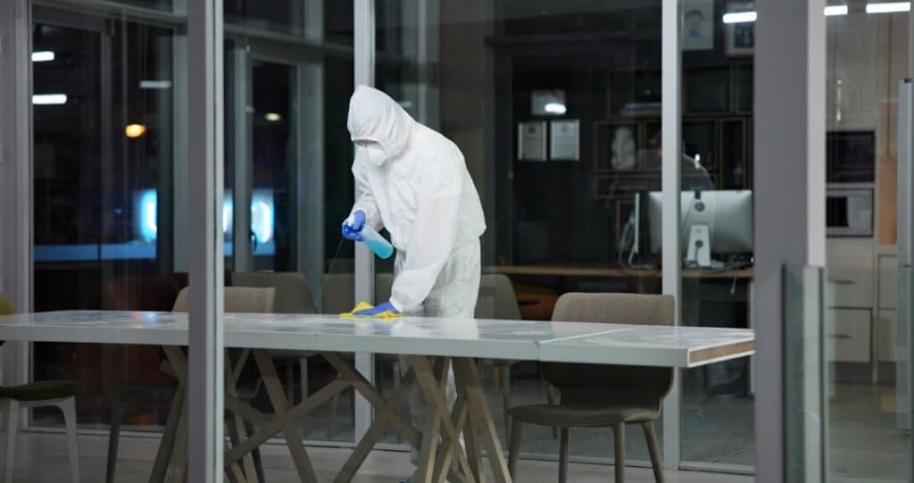 cleaner person and cleaning table office for fumi 2026 03 25 02 54 28 utc
