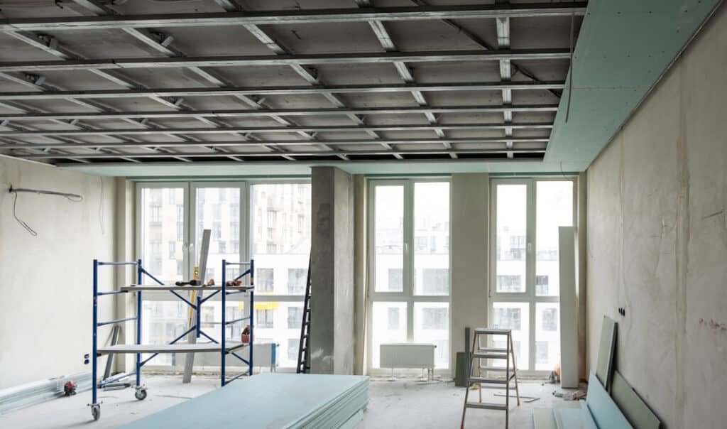 unfinished interior construction with scaffolding 2026 03 17 20 16 50 utc